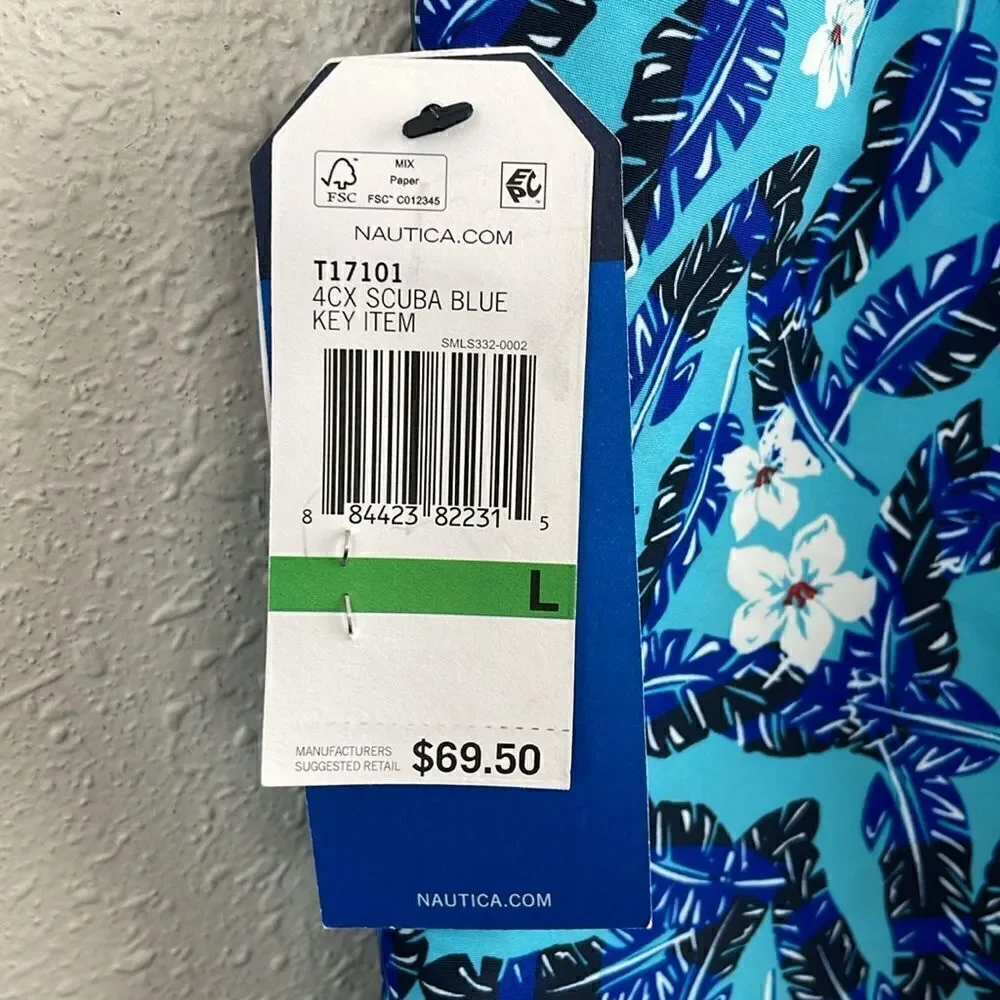 NWT Nautica Performance Swim Truncks Size L